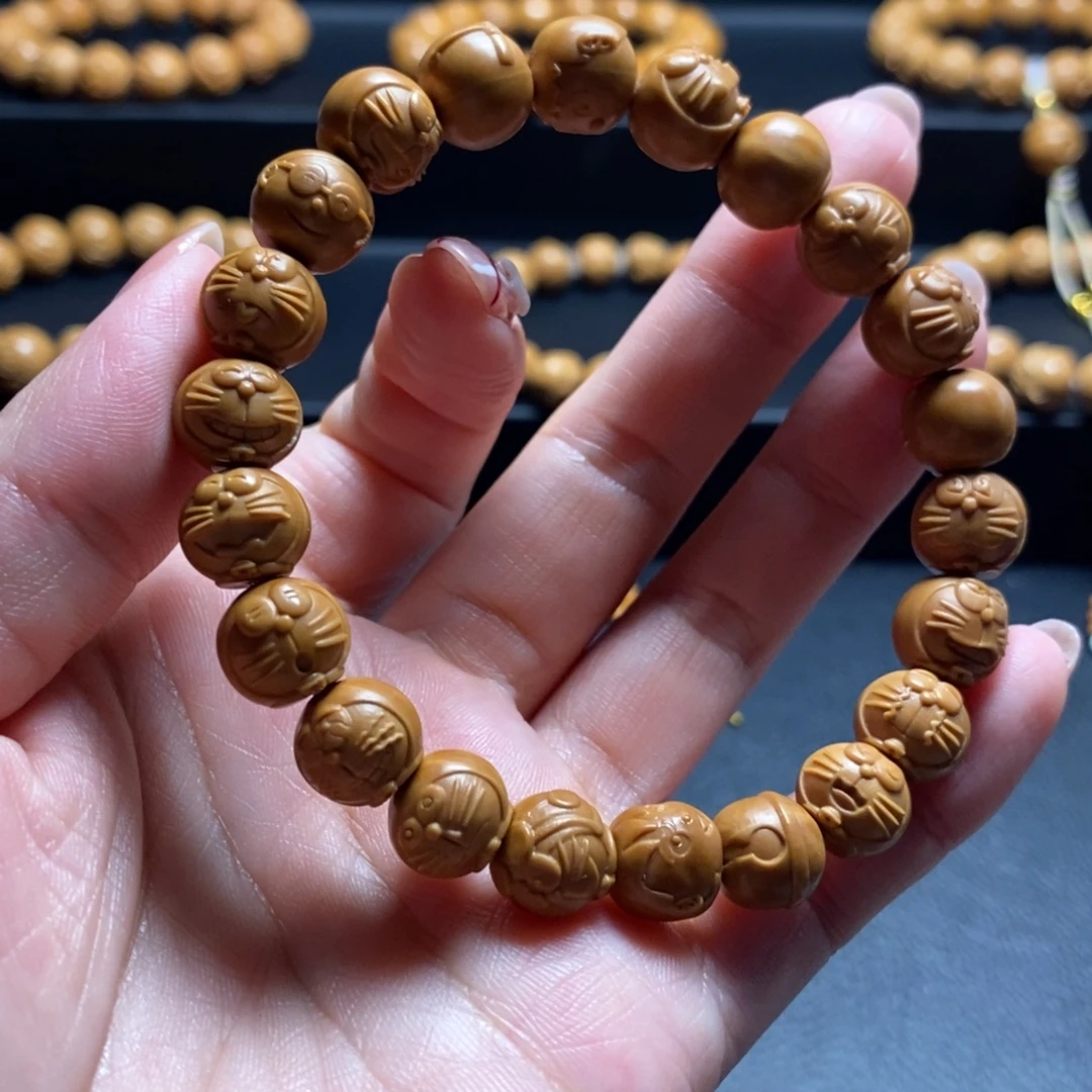 猴头核桃手串小机器猫