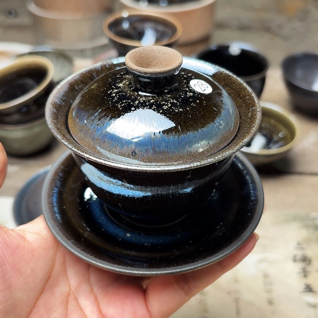 小***瓜茶盏义兴龙窑建盏28微瑕