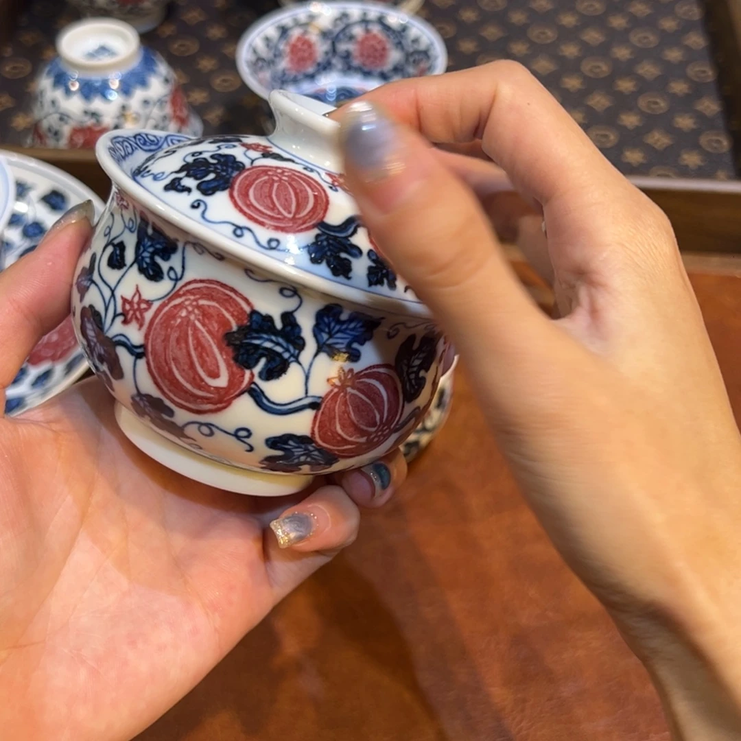 摆件陶瓷景德镇茶器百宝箱