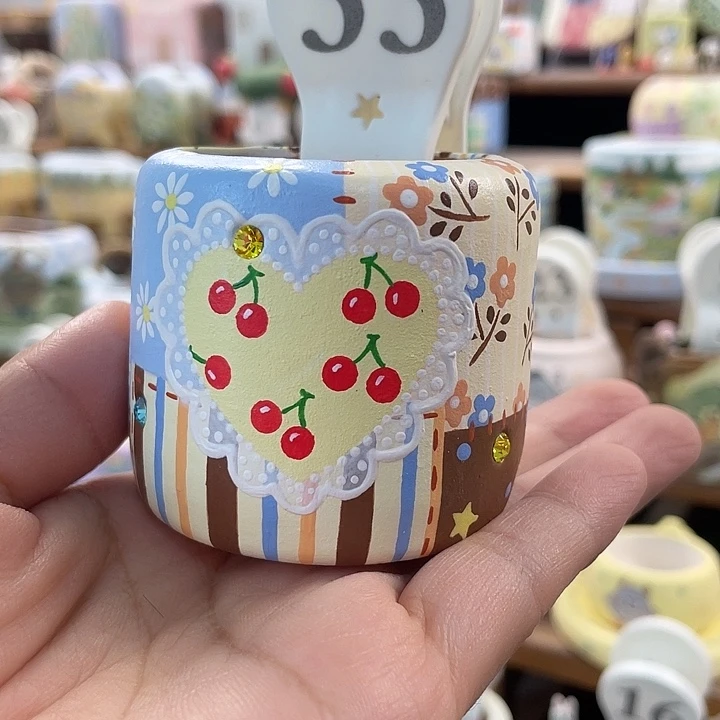 33…..手工手绘花盆