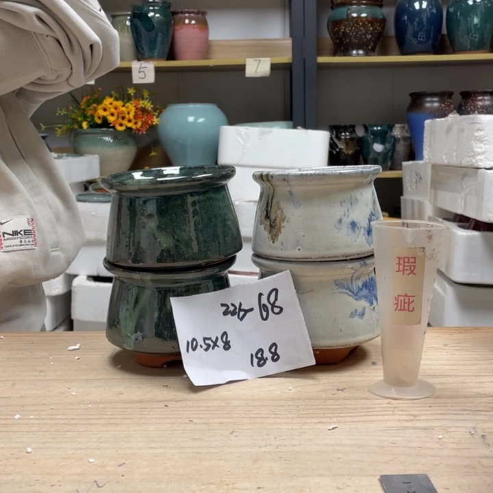 紫砂花盆多肉花盆微瑕68
