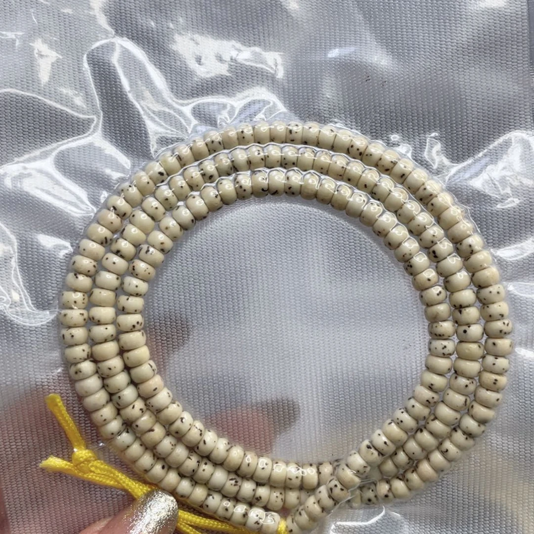 星月菩提吊坠石玉料骨瓷白大留白药片尺寸5