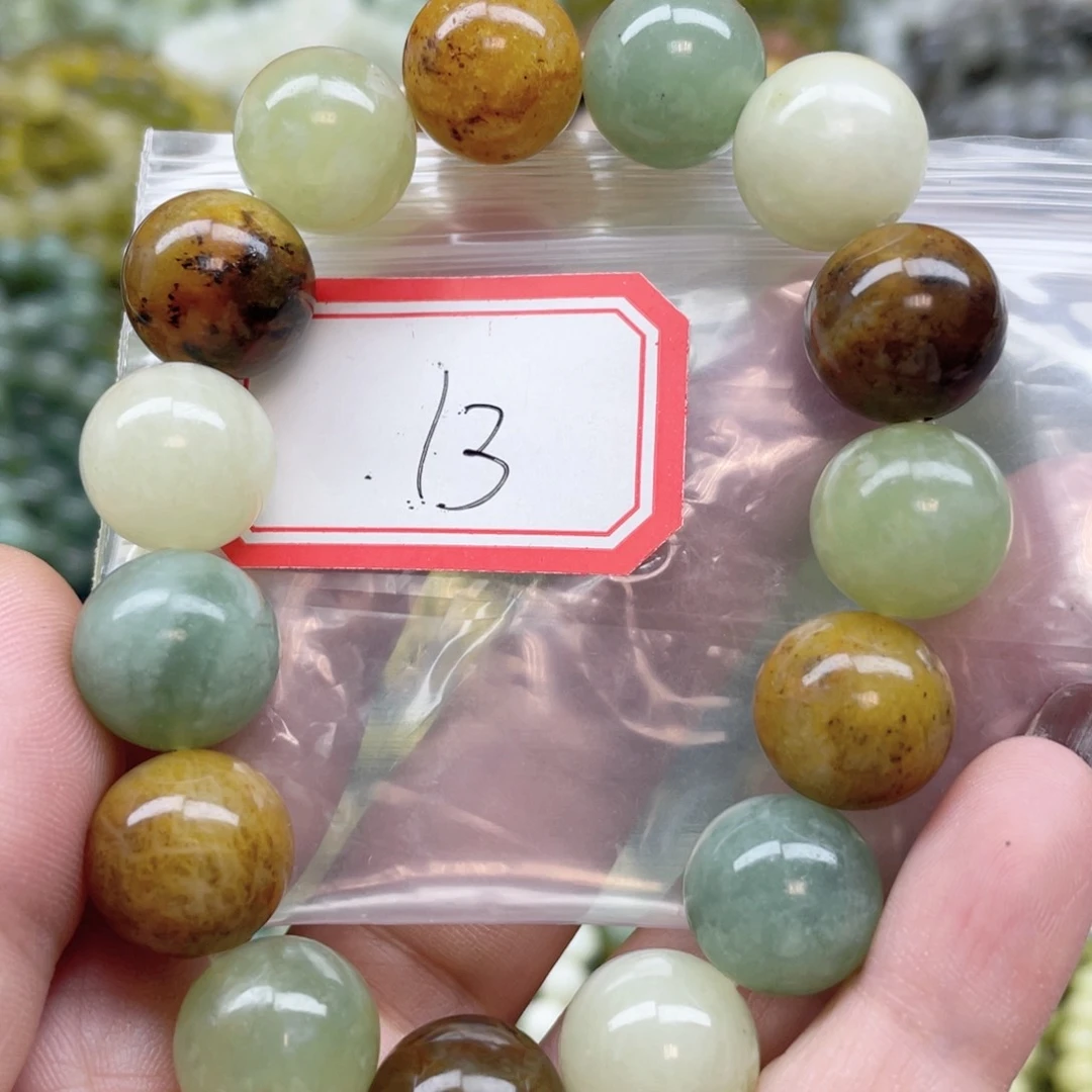 未镶嵌蛇纹石玉手串