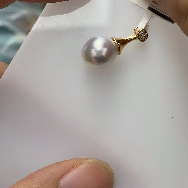 海水珍珠颈饰银S925镶嵌