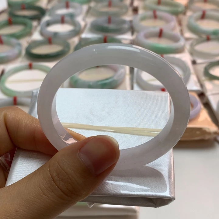 翡翠未镶嵌手镯白月光贵妃50.7