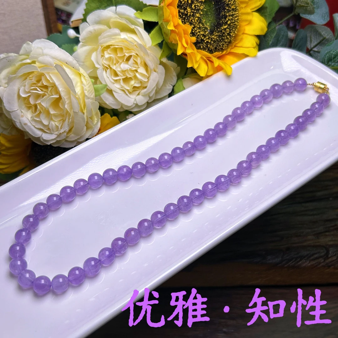 天然水晶薰衣草紫水晶项链【法国玫瑰】项链多样性发一件