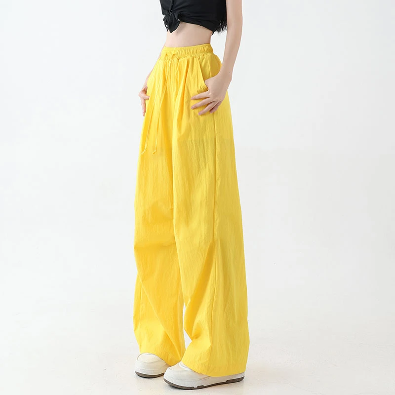 XVRV【夏上新】2025宽松阔腿裤透气速干健身运动两穿运动休闲裤女