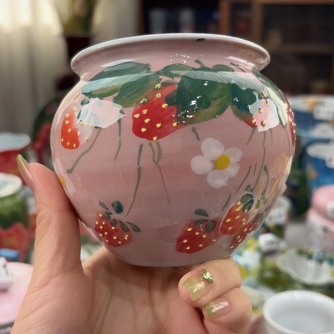 瓷片景德镇手绘高温釉下彩陶瓷茶具