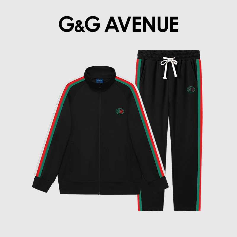 法国G&G AVENUE轻奢潮牌休闲套装夹克+长裤男女-GTZ2323001