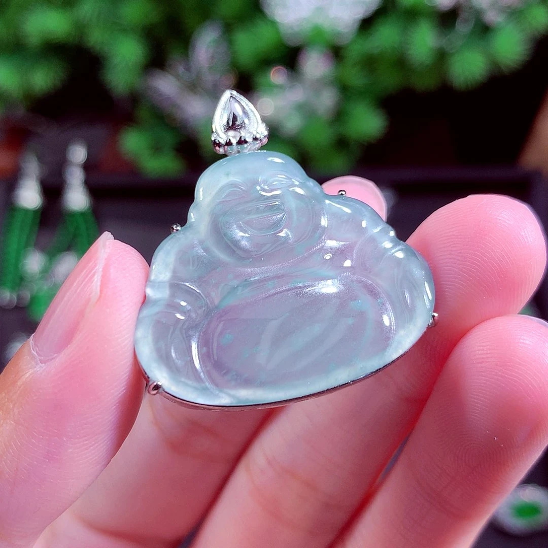 颈饰未镶嵌翡翠天然