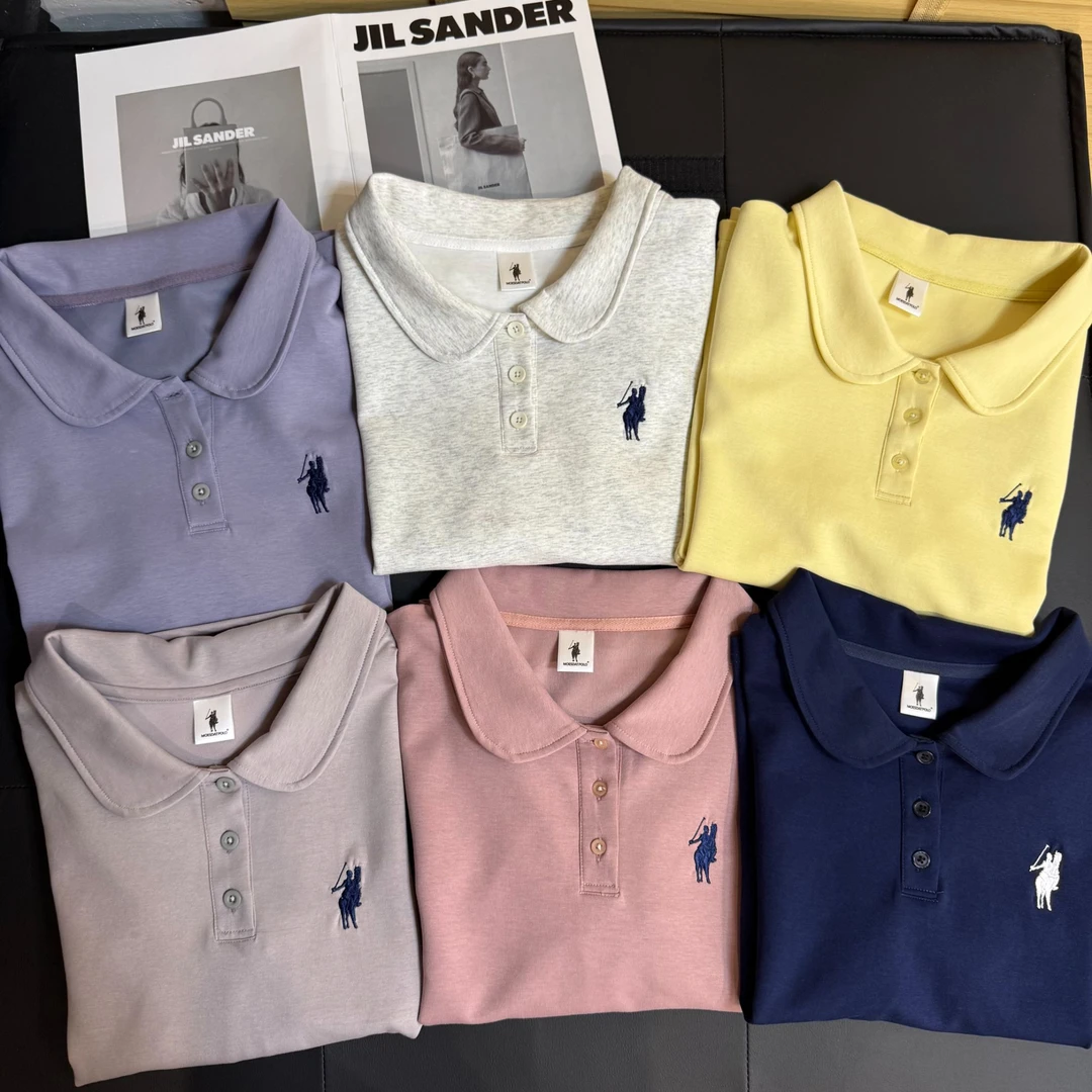 【拉尔伦保罗】夏季时尚纯色百搭短袖曼巴棉休闲T恤  B544