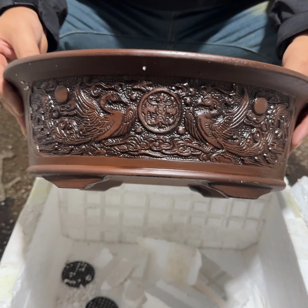 花盆紫砂瑕疵和不