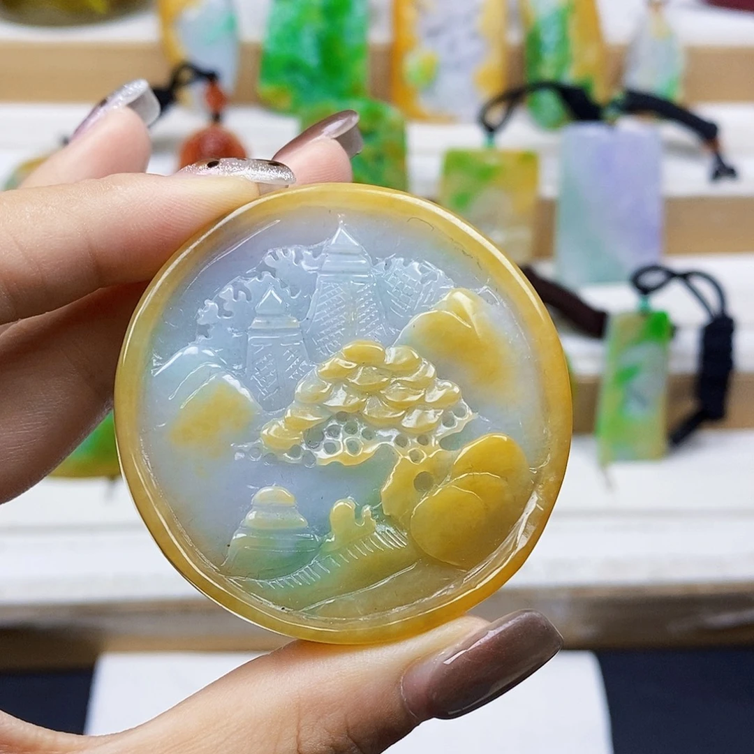 定制翡翠未镶嵌天然翡翠A货