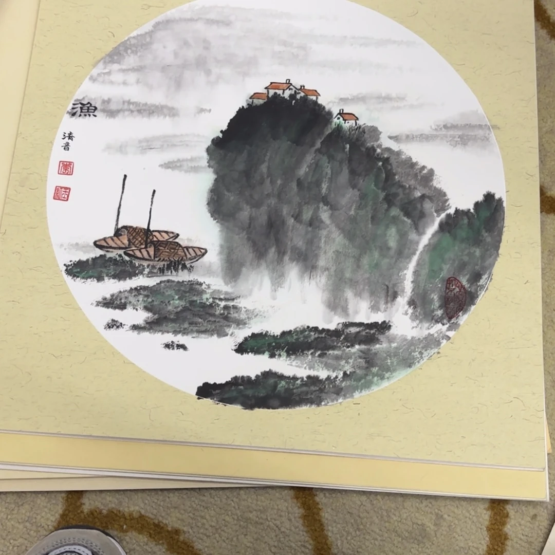 国画38-38卡纸作品艺