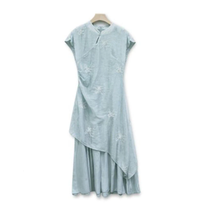 【滴滴专属】改良旗袍拼接连衣裙LSQ2746