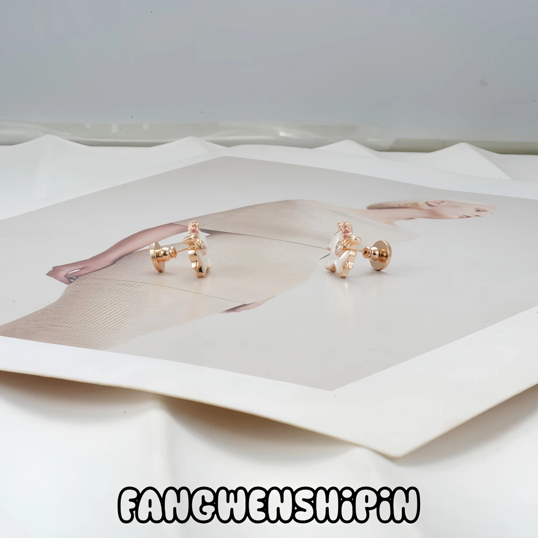 铜合金锆石耳饰 耳环百搭5503