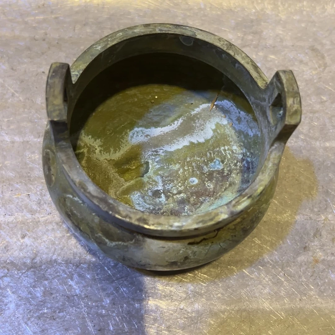 安***发黄铜摆件，文房摆件