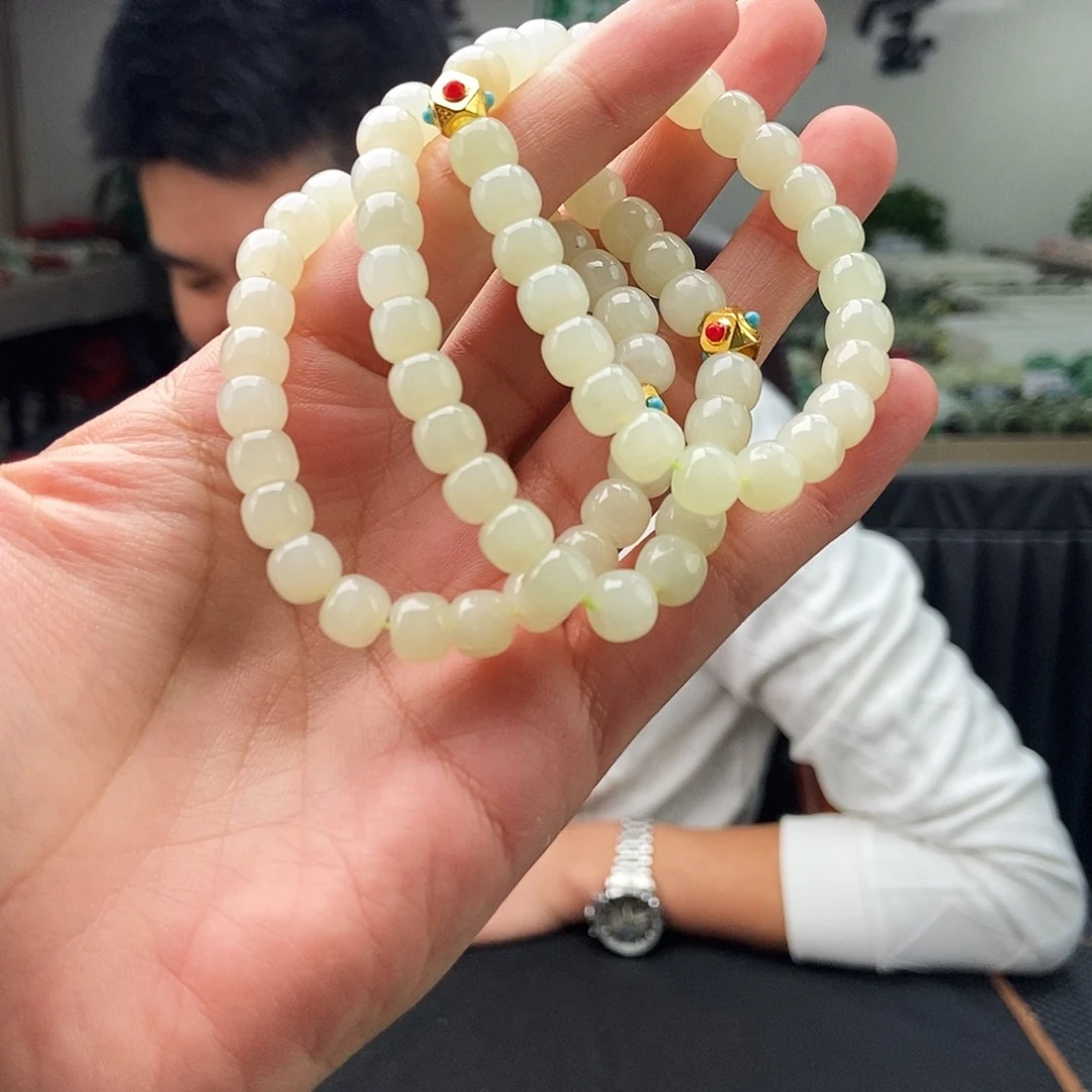 和田玉未镶嵌颈饰手串 颜色多样性发拍一发一