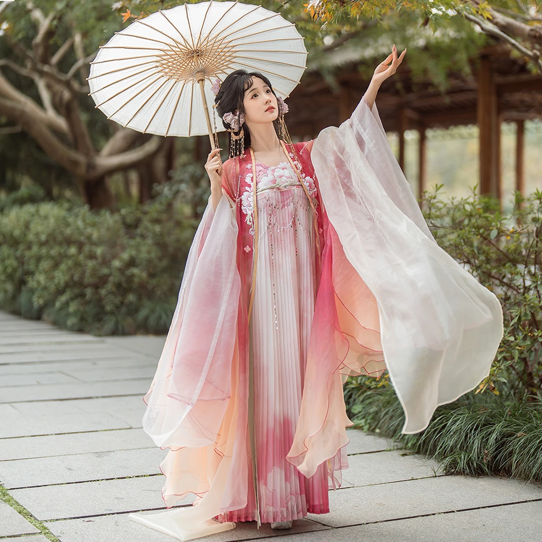 静还决【2024国风大典走秀款】误惹春色 原创汉服 北川婠婠同款春夏