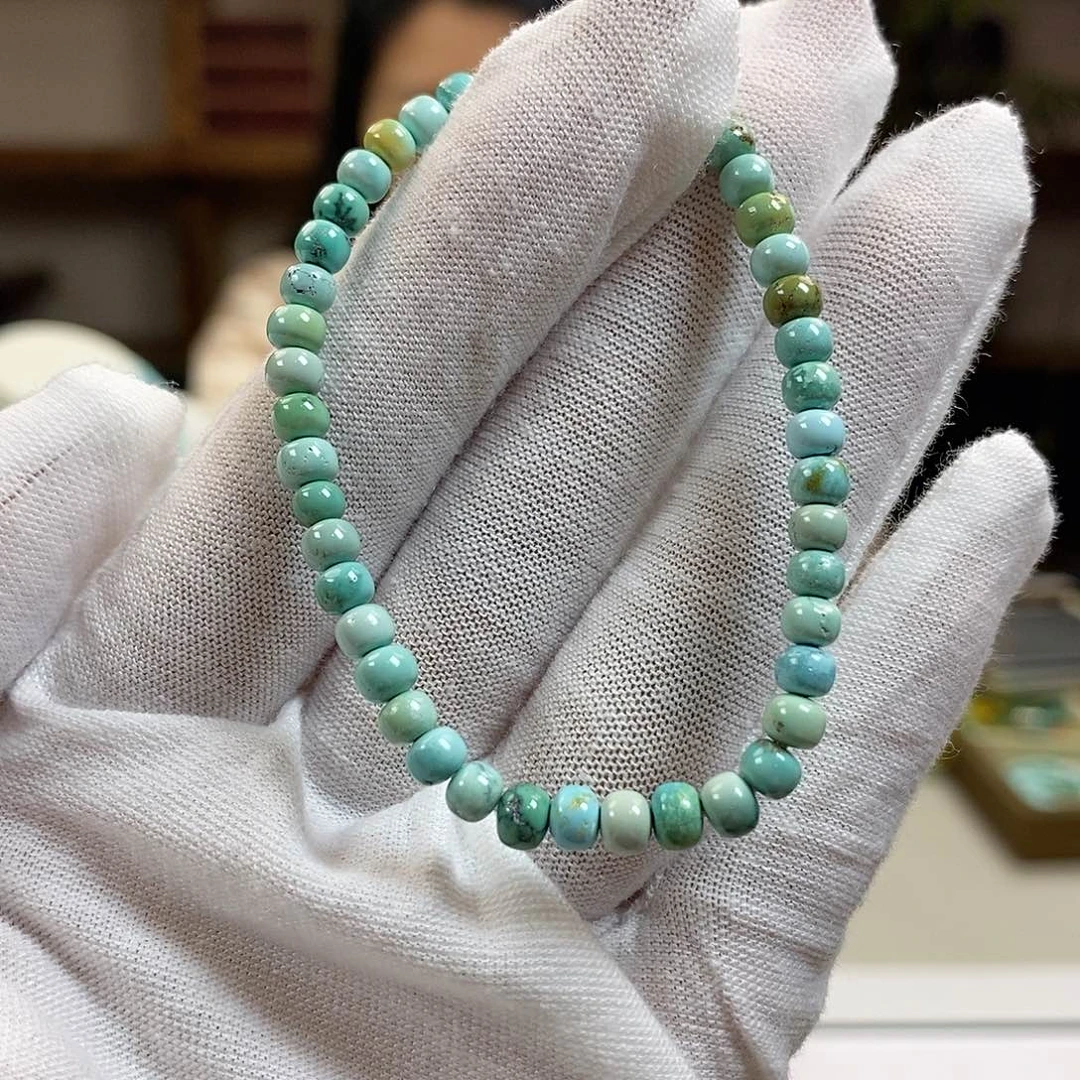 绿松石A1炫彩单圈未镶嵌