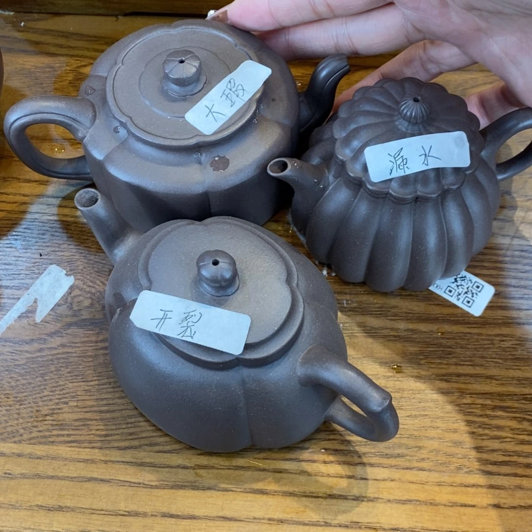 茶壶紫砂心**陈原矿泥料手工壶直播间