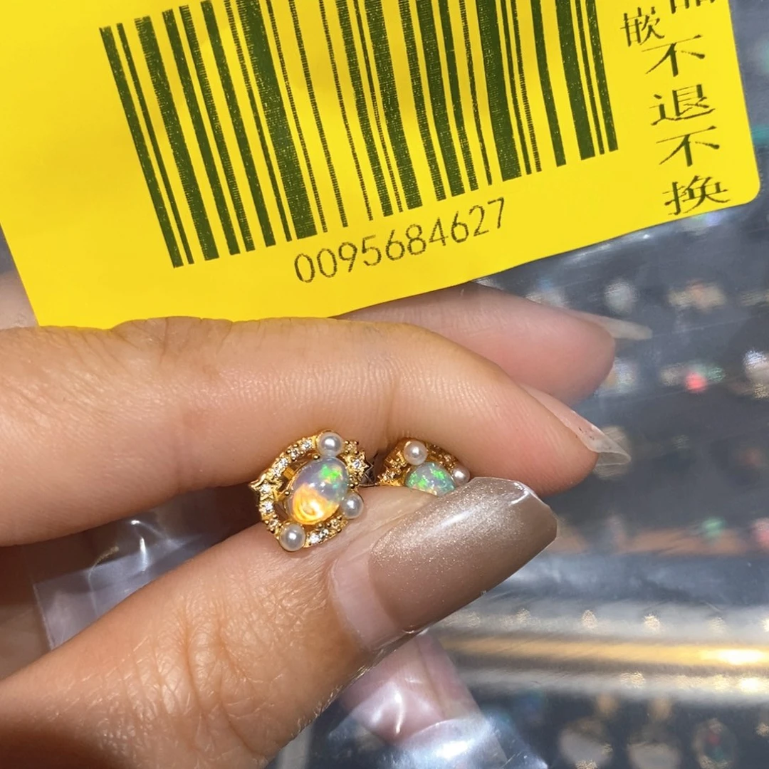 K***K欧泊银S925镶嵌戒指