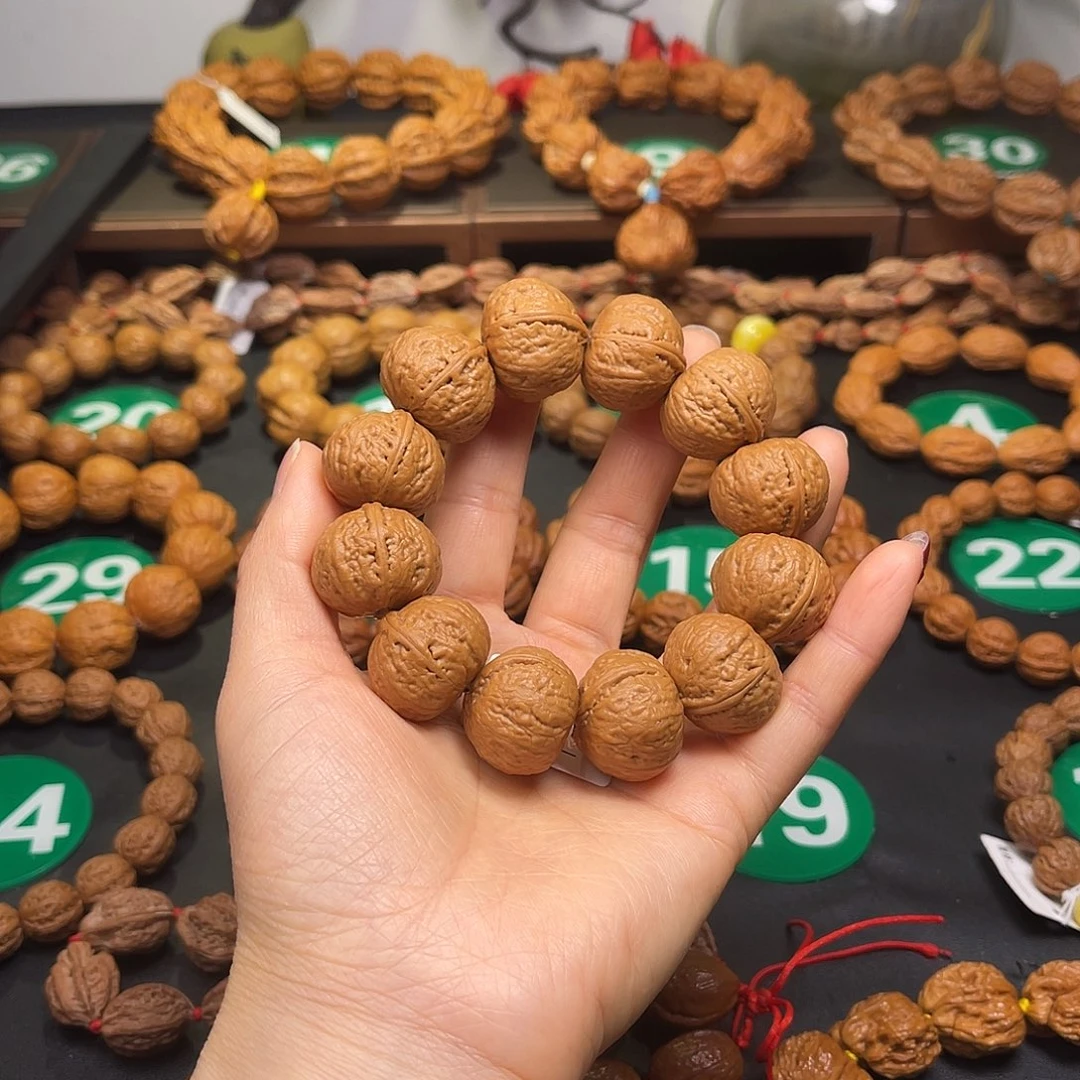 文玩核桃手串22尺寸板栗磨盘