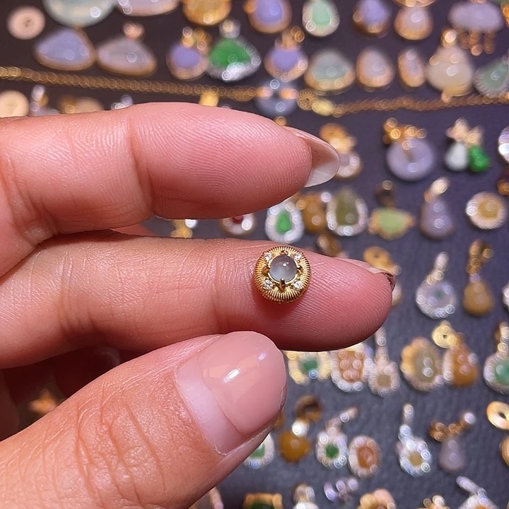 翡翠银S925镶嵌颈饰