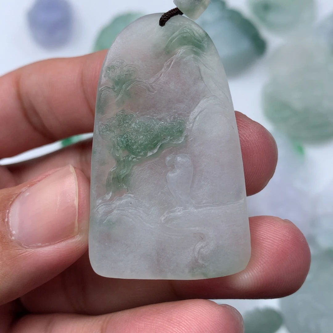 未镶嵌定制翡翠吊坠