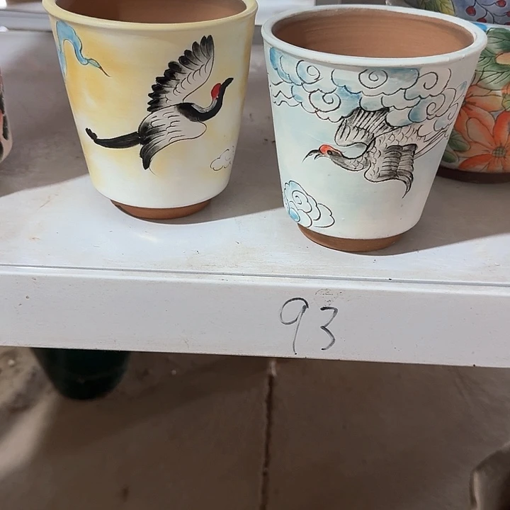 紫砂花盆景德镇陶瓷