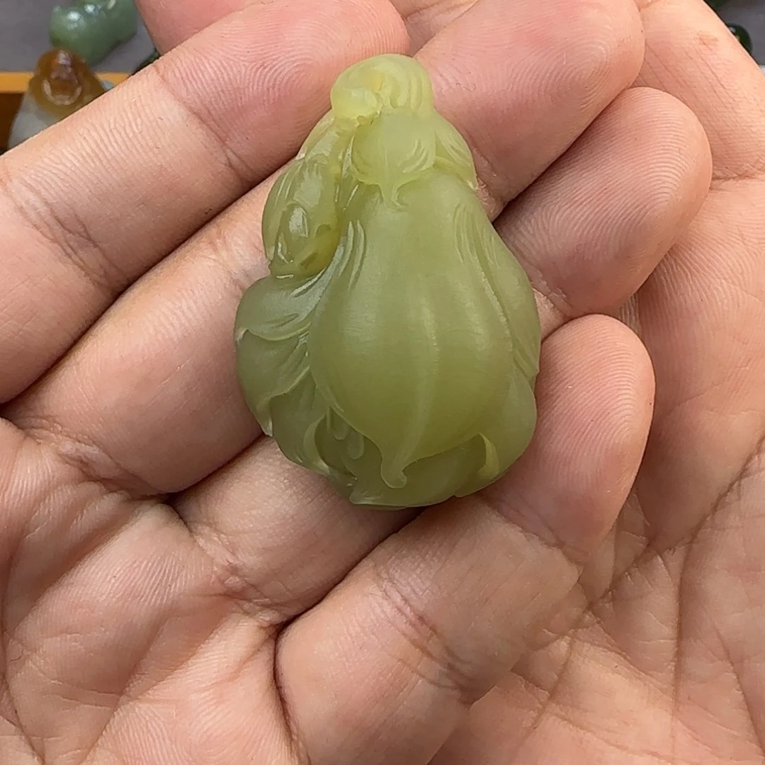 【闪购商品】黄玉兰花未镶嵌定制和田玉L*P