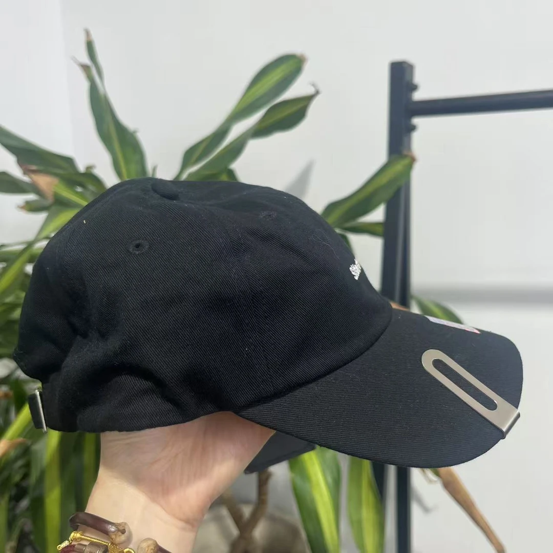 潮牌男士字母刺绣黑色棒球帽 29024