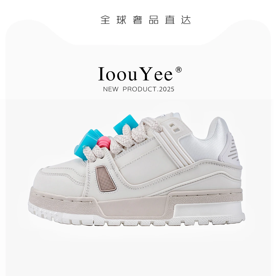 2025新款高颜值经典复古增高学生穿通勤开车diy二代小胖丁板鞋