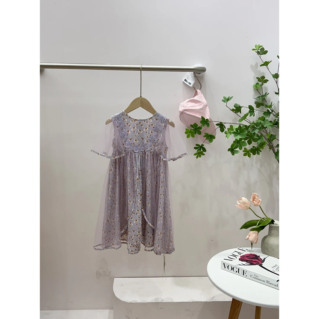 60842高端潮流时尚百搭休闲童装时尚连衣裙A15-3-1