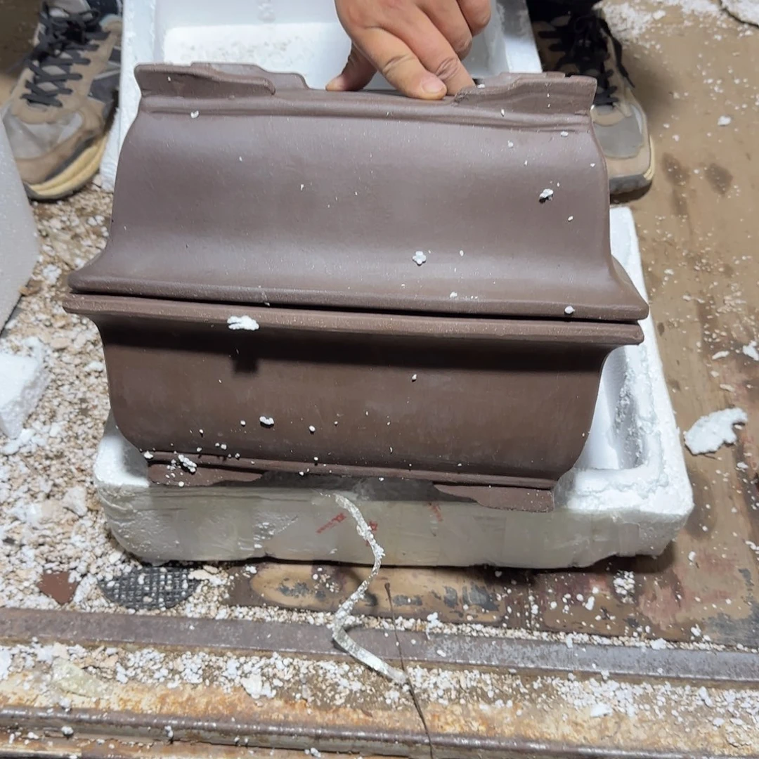 紫砂花盆口径26.18.10口径