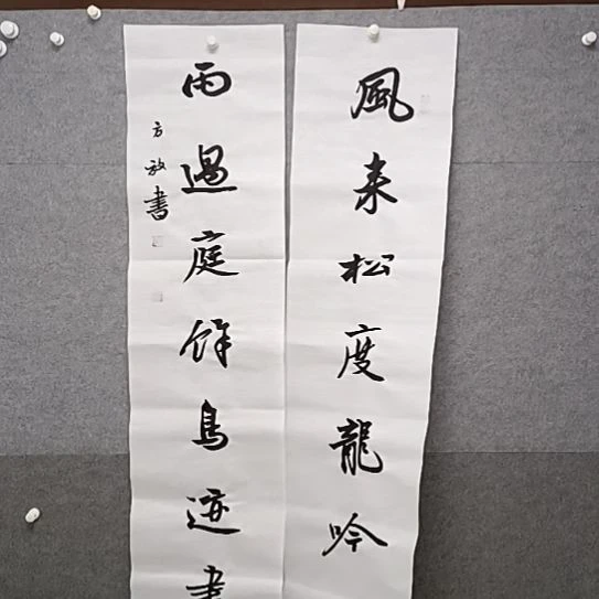 书法来40整张对联书法作品