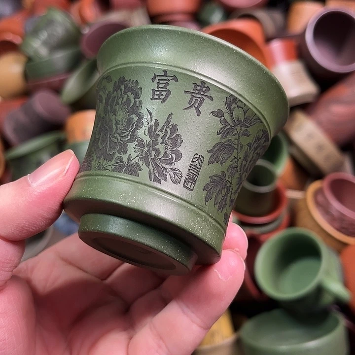 紫砂茶杯全手工紫砂主人杯