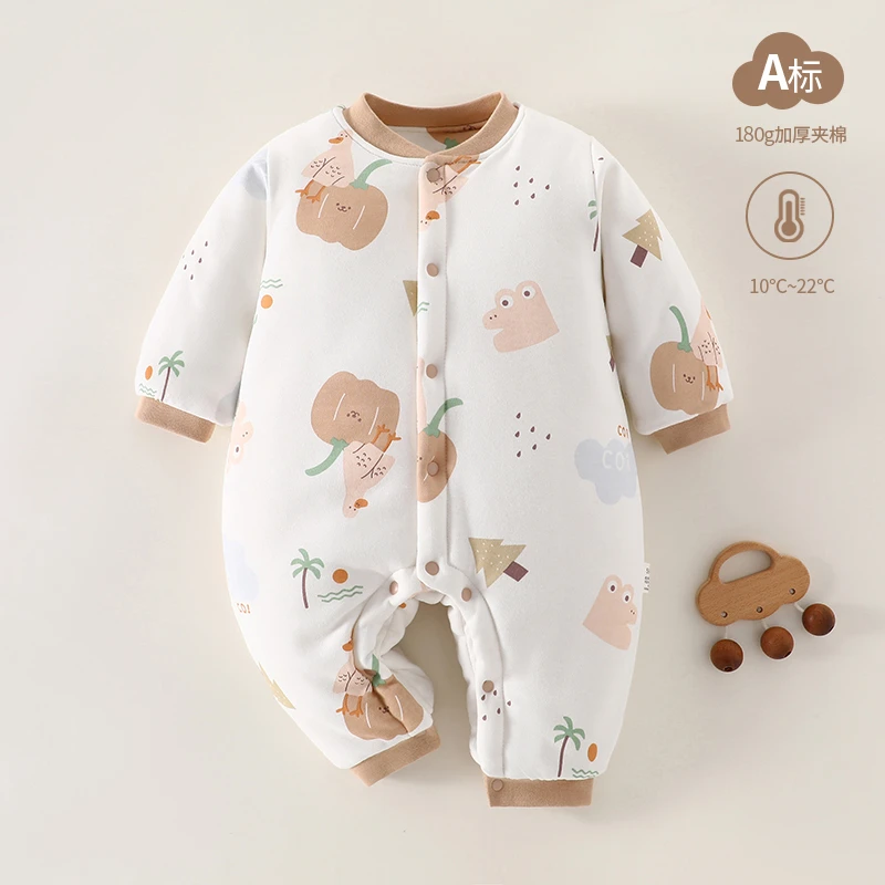 200克棉花衣婴儿衣服棉袄保暖加厚加棉衣服秋冬季夹棉服宝宝冬款