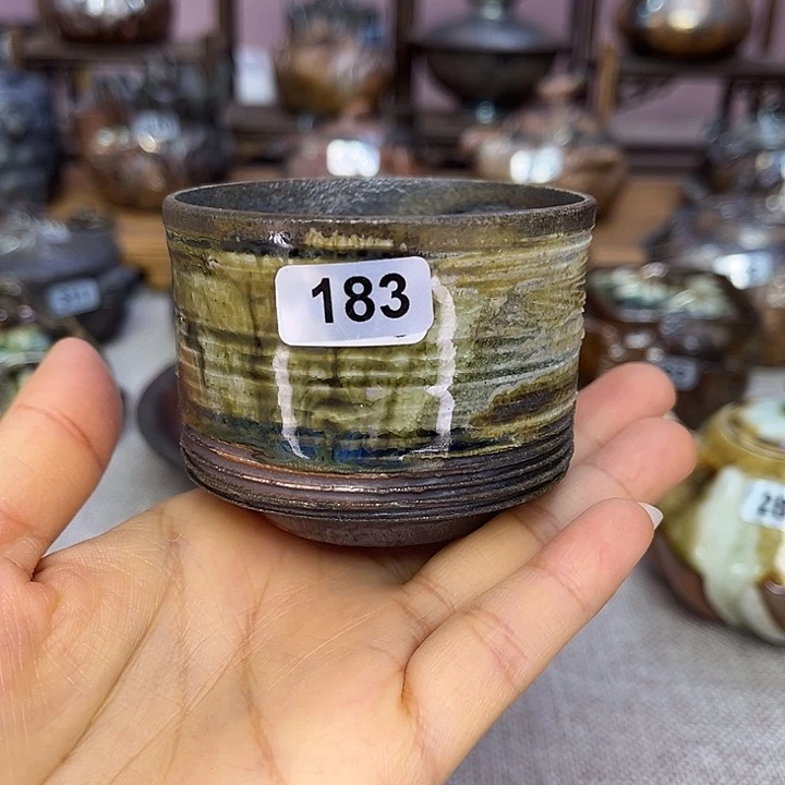 裸柴烧陶瓷手工茶器