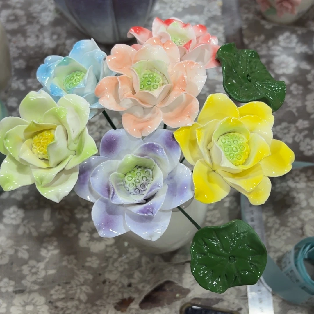 陶瓷花拍满20元发货退款拉黑