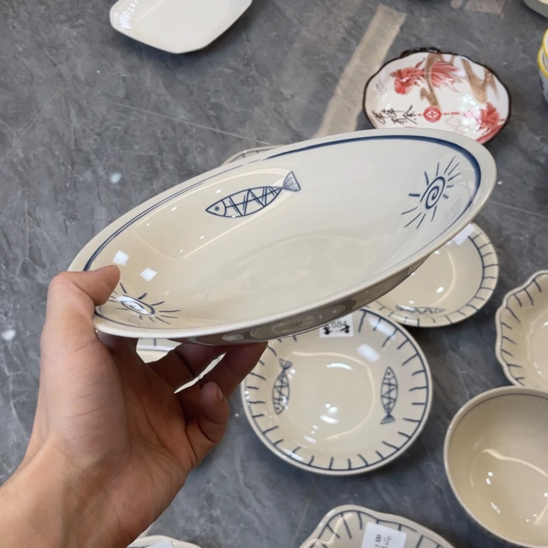 陶瓷微瑕餐具介意勿拍，满18飞