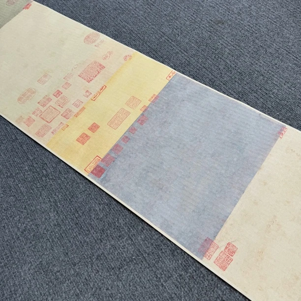 【纳米古诗四帖长卷】大风堂特制涂层半生熟毛笔书法国画作品宣纸