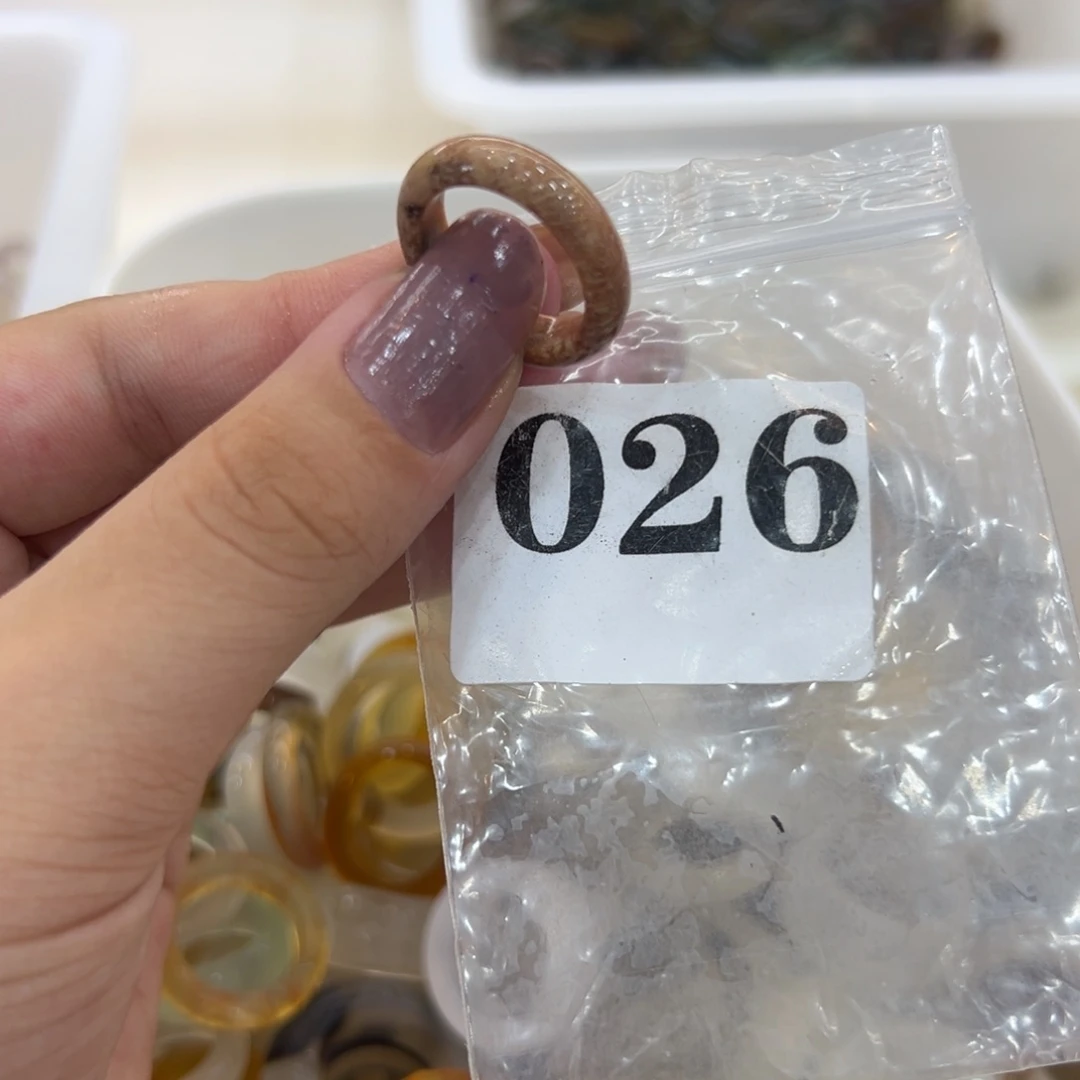 玛瑙/玉髓戒指合金26港14