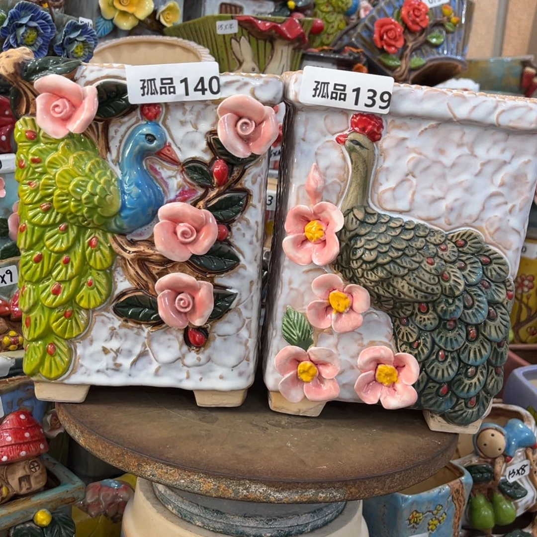 粗陶多肉花盆花盆孤品140孤品139