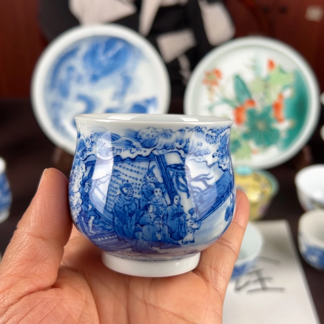 景德镇青花主人杯