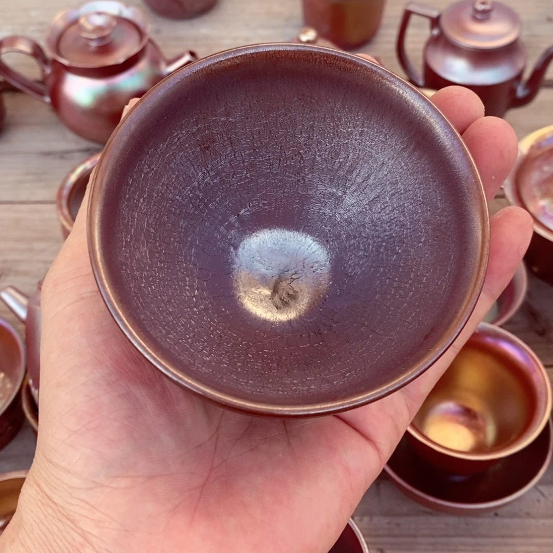 柴烧茶具陶瓷杯子