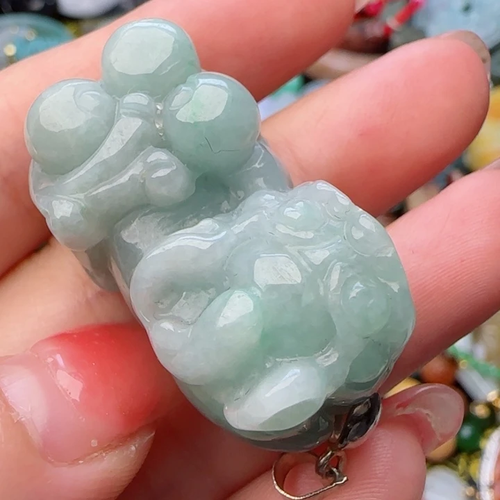 翡翠颈饰未镶嵌天然A货