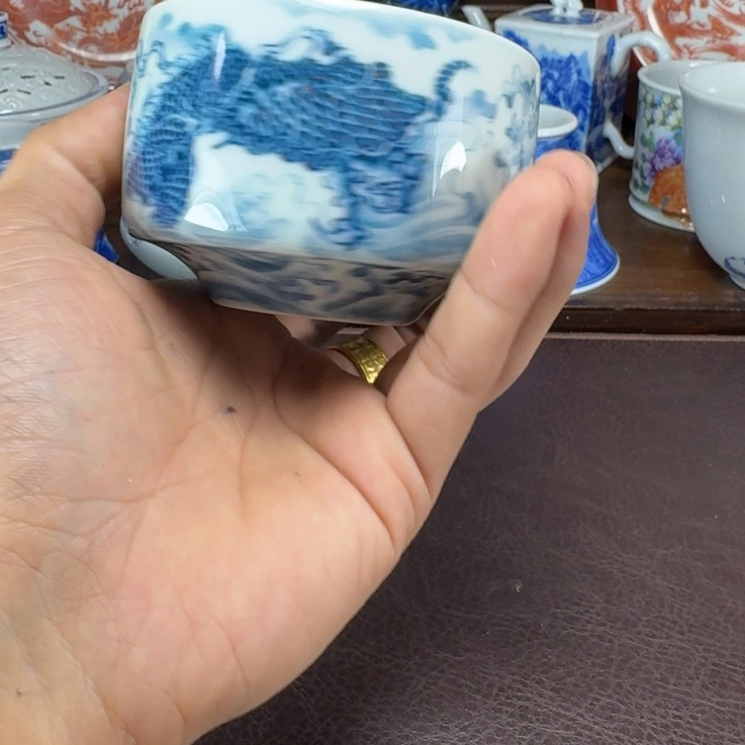 V***7瓷片当代景德镇陶瓷手绘茶具