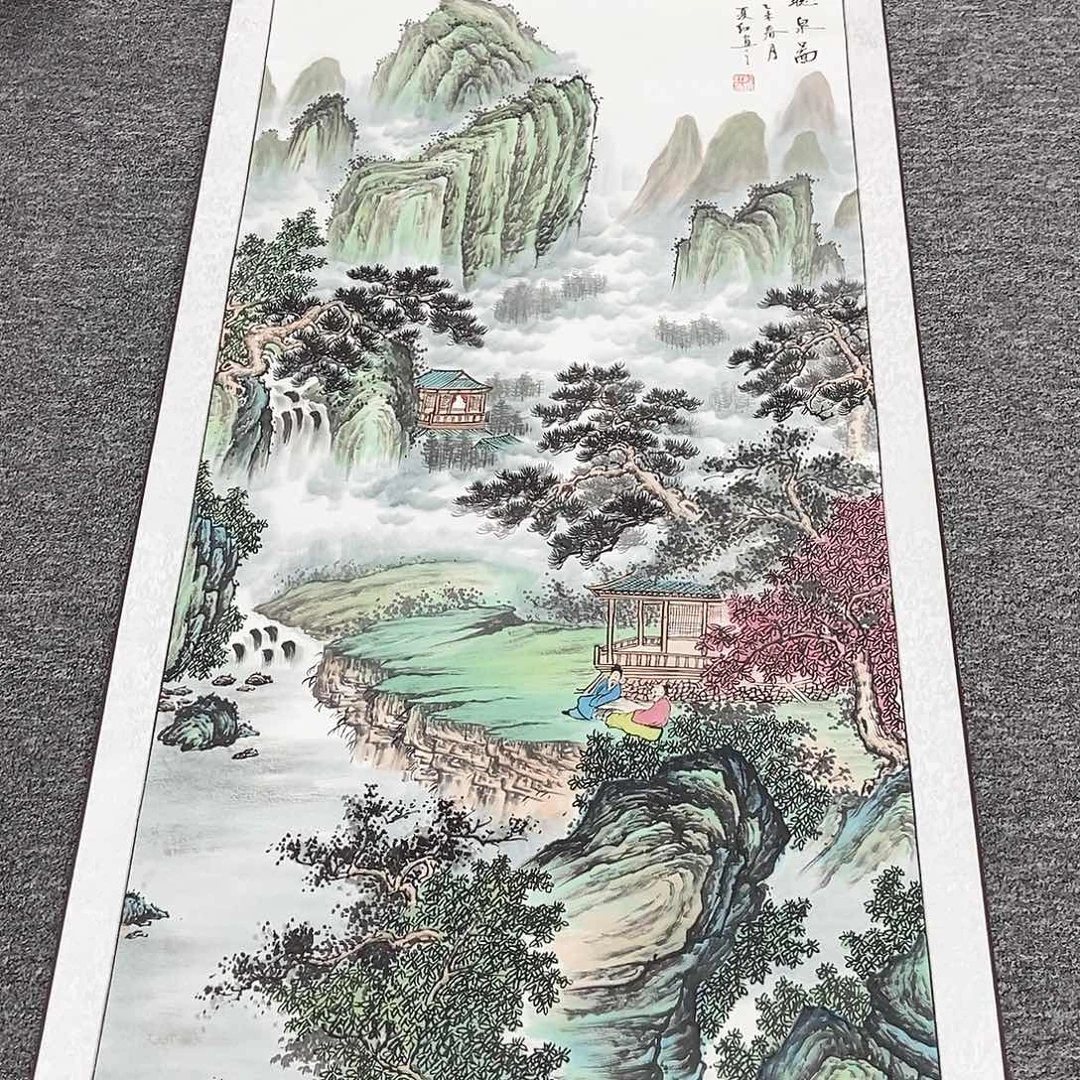 国画经夏红四尺精品佳作