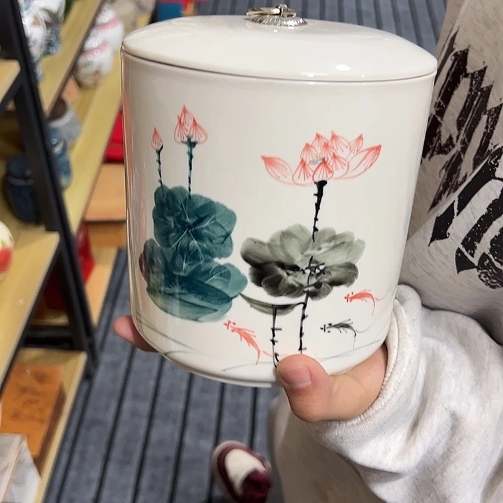 茶叶罐陶瓷家用储物罐瑕疵福利品介意勿拍